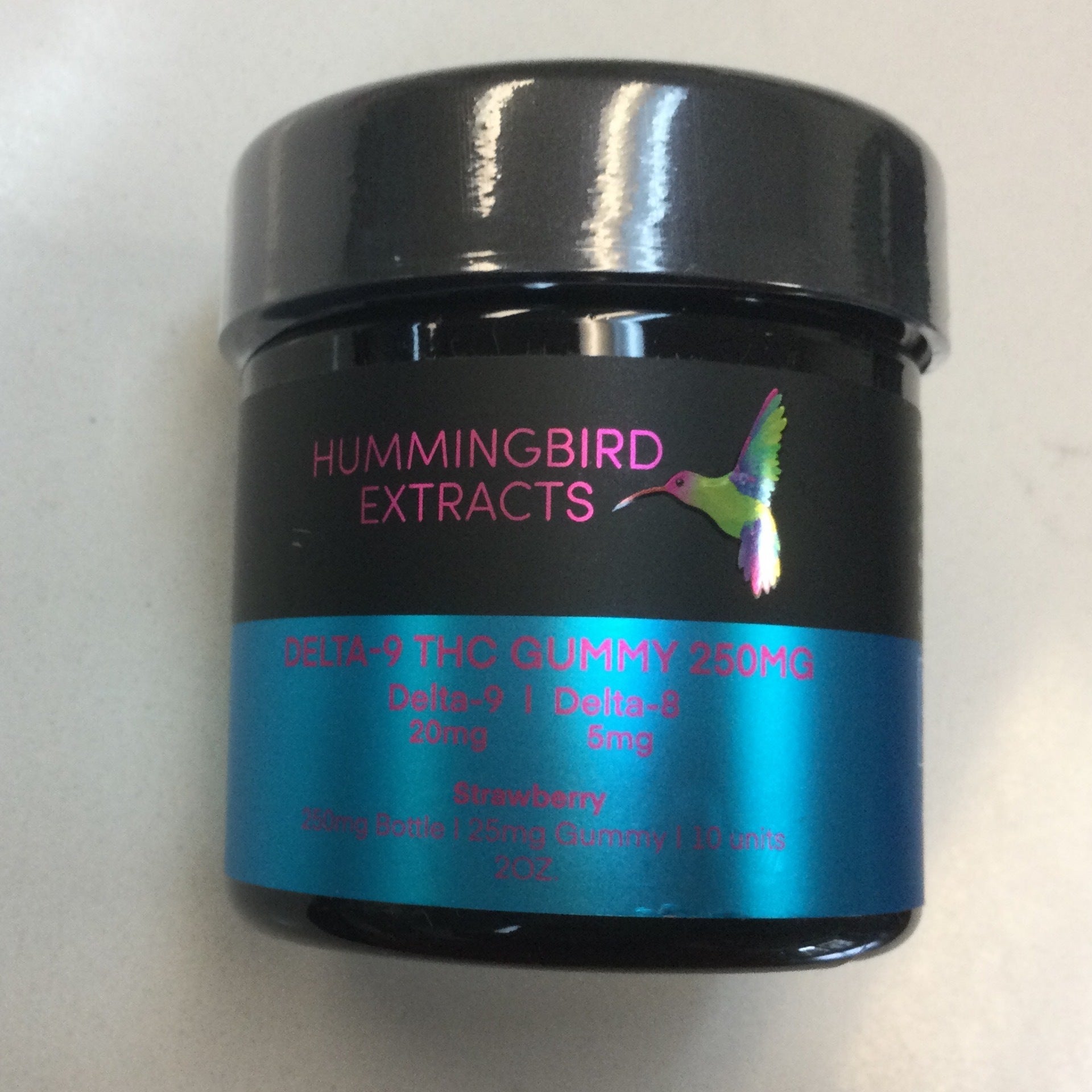 Hummingbird Extracts Gummies D9 200mg Blue Flowers